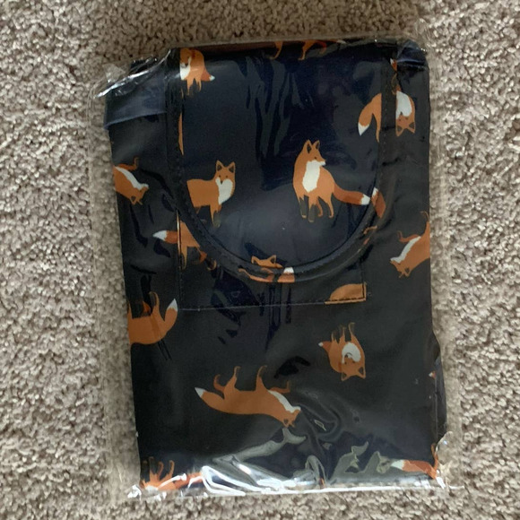 Cosmetic/ toy catch all bag- Navy blue fox - Picture 1 of 8